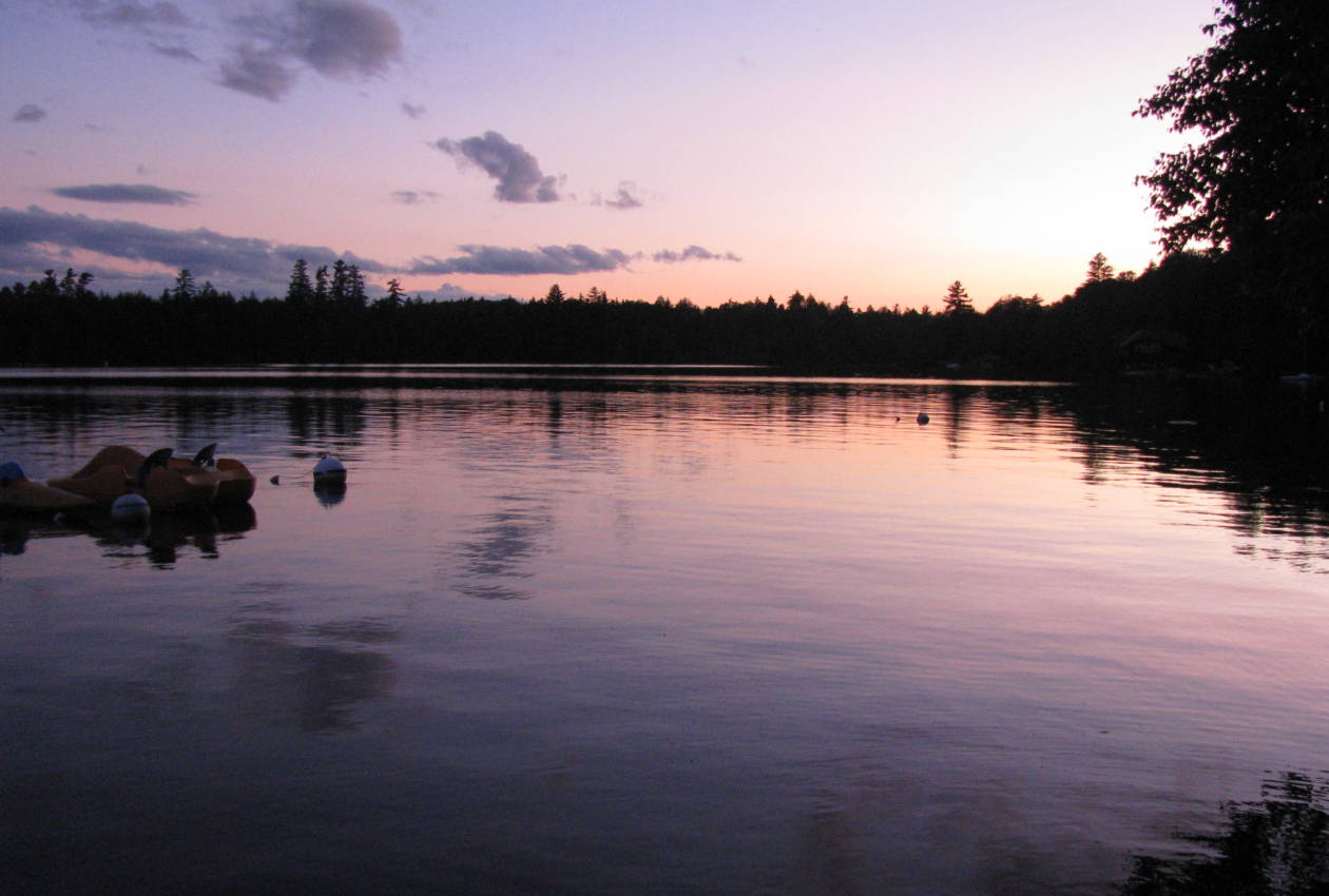 Camp Cherokee Waterfront sunset