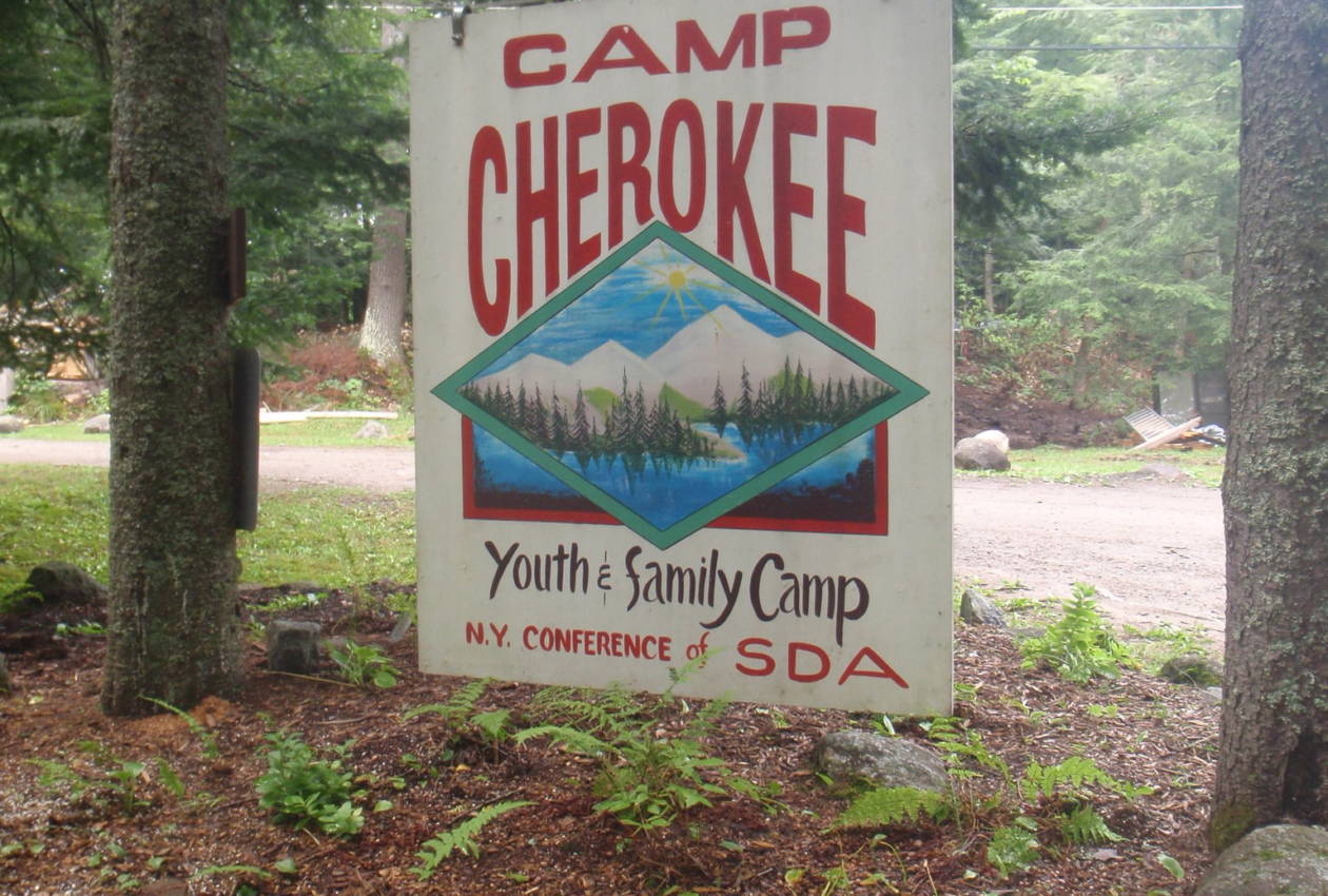 Camp Cherokee Welcome Sign